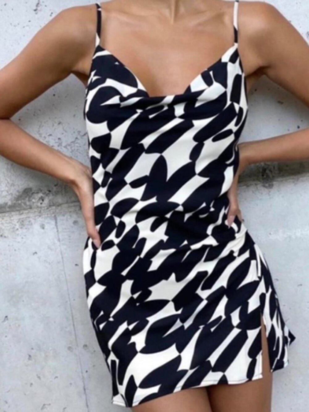 NWT Dynamite Dani Cowl Mini Dress - Size Medium